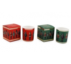 Christmas Cat & Dog Nutcracker Tin Candle