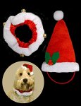 Pet Santa Hat & Collar Set