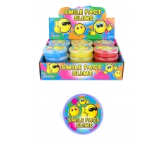 Yellow Smile Slime Tubs 7cm x 2cm ( Assorted Colours )