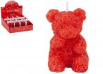 Rose Teddy Bear Candle 6.6cm