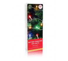 BATTERY OPERATED LED STRING LIGHTS 50 MULTI