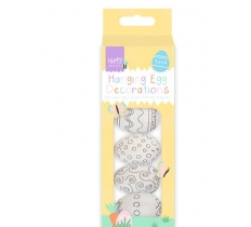 Easter Hanging Egg Craft Decorations 5pk