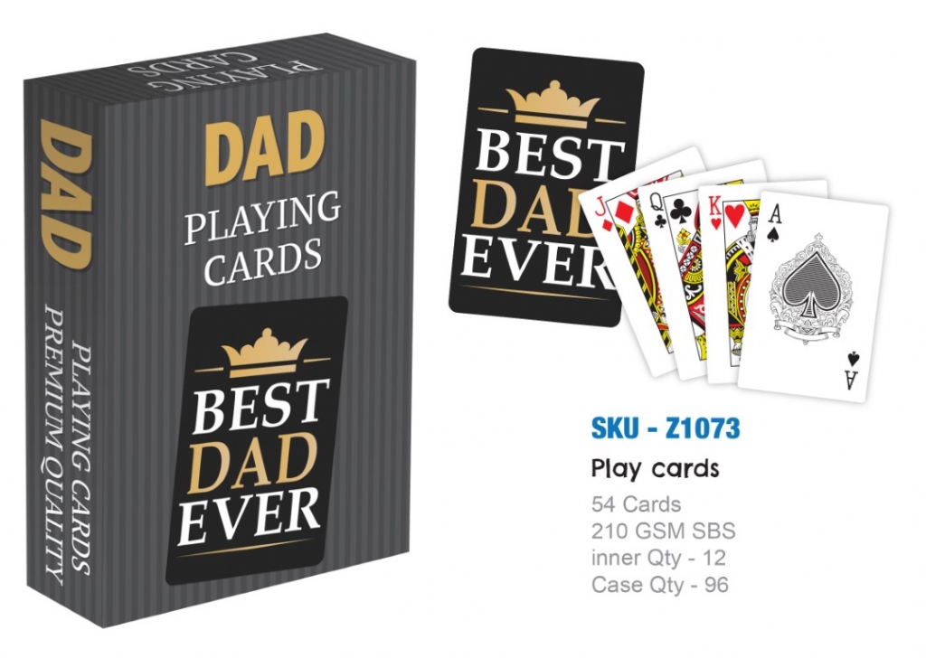 Best Dad Ever Playing Cards - Click Image to Close