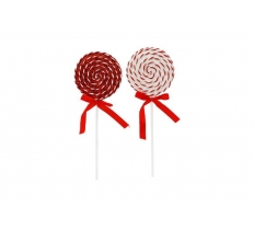Christmas Stripe Lollipop Pick 11 x 30cm