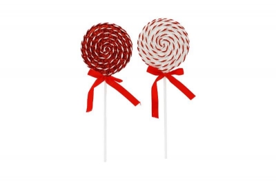 Christmas Stripe Lollipop Pick 11 x 30cm