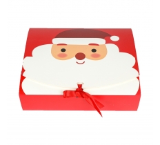 Santa Red Gift Box Large 31cm X 25cm X 8cm