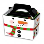 Snowman Food Box 15cm X 10cm X 10cm