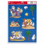 Christmas Nativity Scene With Stickers