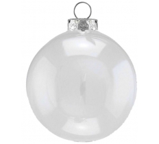 100Mm Clear Bauble Fillable