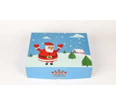 Santa Blue Gift Box Large 31X24.5X8cm