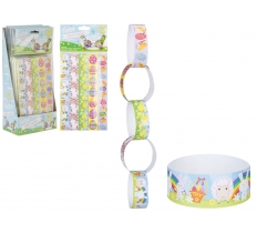 Adhesive Easter Paper Chains 100 Pack