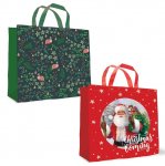 Christmas Gift Bag Reusable Non Woven Shopper Traditional