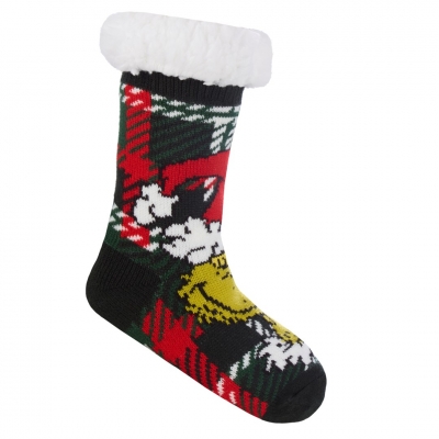 Kids Grinch Lounge Socks ( One Pair )