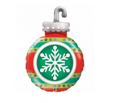 35" Qualatex Snowflake Ornament Balloon