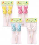 2 Pack Easter Bunny Pick Decorations