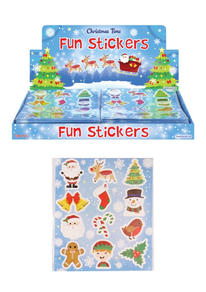 Christmas Sticker Sheets x 120 ( 5p Each ) - Click Image to Close