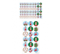 Christmas Large Elfin Around Stickers (2.5cm)