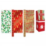 Christmas 1.5M Foil Traditional Christmas Wrap