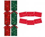 Christmas 50 X 11" Eco Red & Green Holly Cracker (38p each)