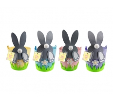 Easter Pom Pom Bunny Basket ( Assorted Colours )