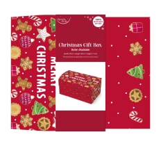 Christmas Gingerbread Flat Pack Box