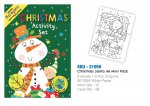 Christmas Santa A6 Mini Activity Pack With Crayons