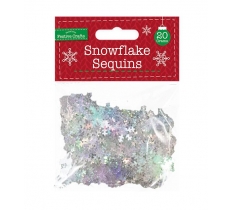 Iridescent Snowflake Sequins 20G