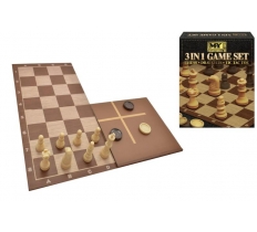 3 In Chess, Chess & Tic Tac Toe Game Set