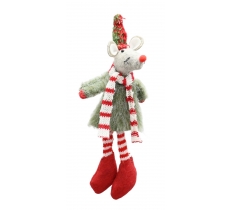 Christmas Hanging Mouse Deco 16cm