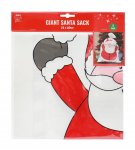 2Pc Giant Santa Sack Plastic