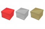 Square Matte Metallic Gift Box 16cm x 16cm