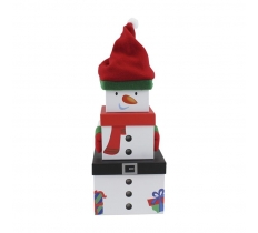 Plush Gift Box Set 3 Piece - Traditional Snowman