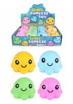 Sealife Octopus Squeeze Toy 4 Assorted Colours