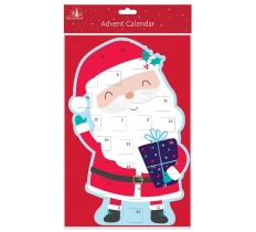 Advent Calendar Christmas Standing Die-Cut Santa