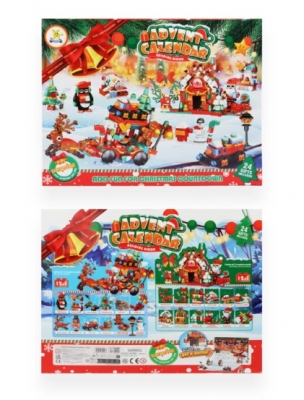 Christmas Building Block Novelty Advent Calendar with 24PC