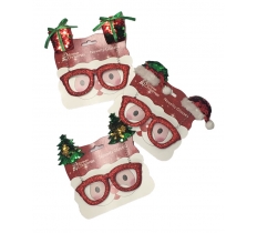 Sequin Novelty Christmas Glasses