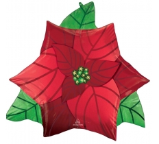 Super Shape Satin Poinsettia 66X60cm Balloon