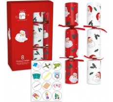 Christmas Cracker 8 x Traditional Santa