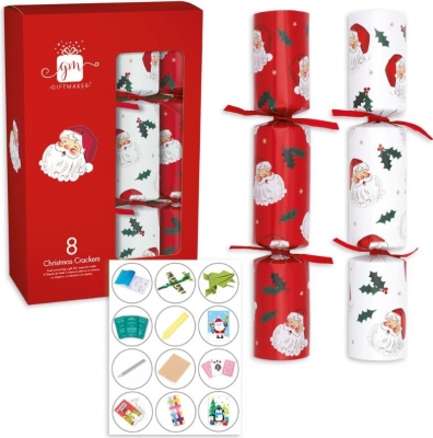 Christmas Cracker 8 x Traditional Santa