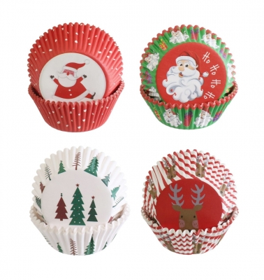 Christmas Cupcake Wrapper 50Pc