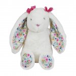 Floral Cream Bunny Plush 8"