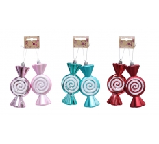 Hanging Deco Candy Shiny 2 Pack ( Assorted Colours )