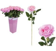 ARTIFICIAL ROSE 63CM PINK