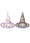 Child Witch Multi Colour Hat ( Assorted Designs )