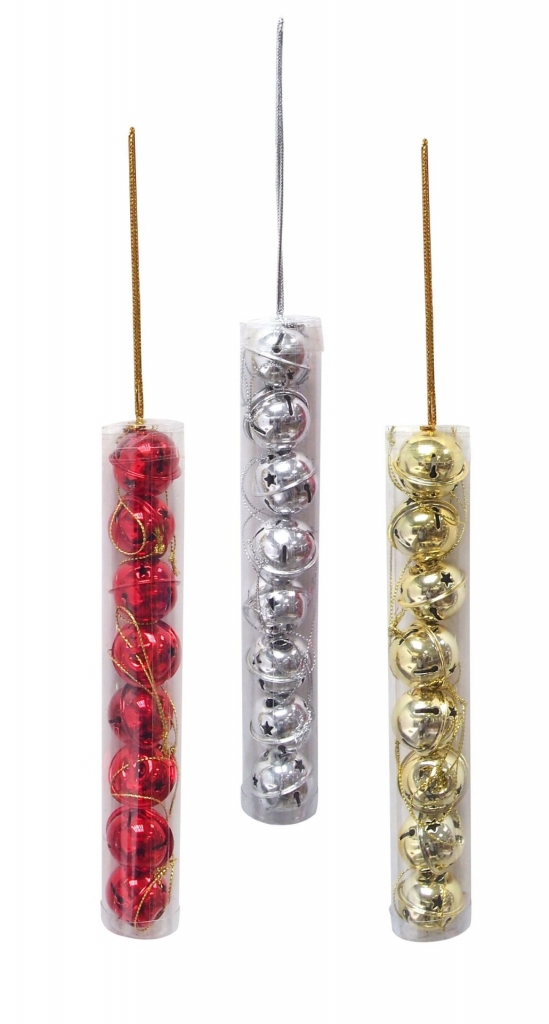 Jingle Bells 8Pc 30Mm Shiny - Click Image to Close