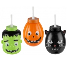 Halloween Novelty Drink Cup ( Assorted Designs )
