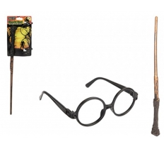 Halloween Haunted House Wizards Wand & Spectacles