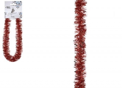 Thick & Thin Tinsel Red Colour