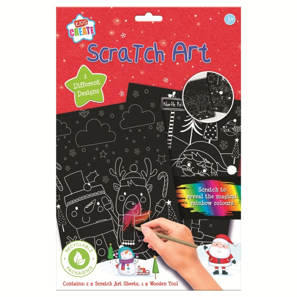 Christmas Scratch Art Sheets ( 2 Sheets ) - Click Image to Close