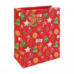 Christmas Large Gift Bag Gingerbread Design 330 x 265 x140CM